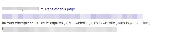 Spam Keyword