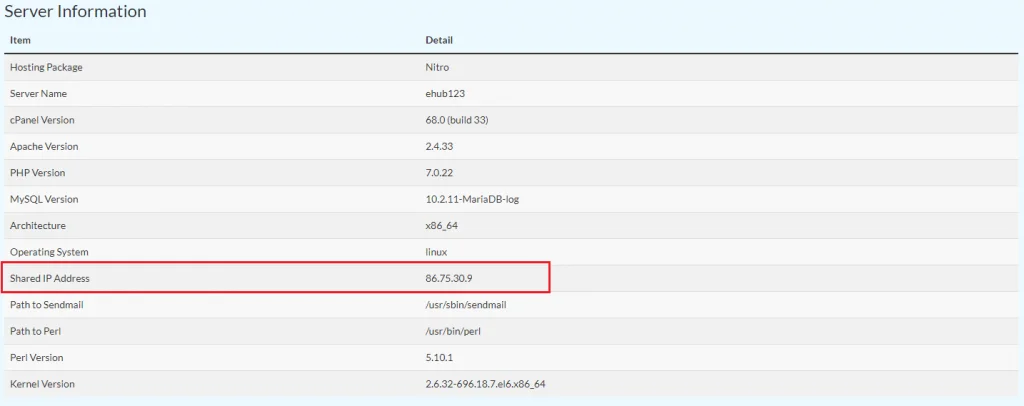 server-information-shared-ip-address-1024x406 Cara Lajukan Website WordPress Dibawah 2 Saat