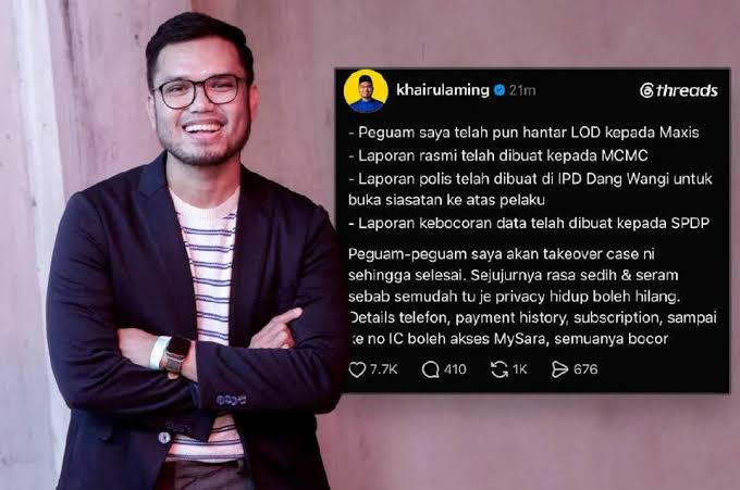 Jabatan Perlindungan Data Peribadi JPDP menyiasat isu Khairul Aming
